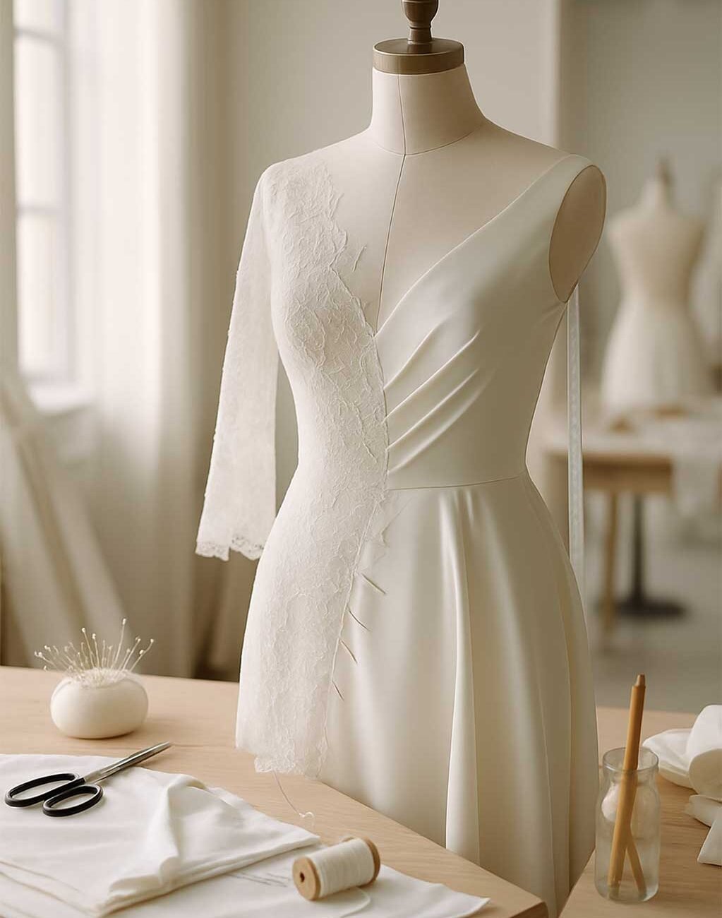 dans les coulisses d’une robe de mariée sur mesure