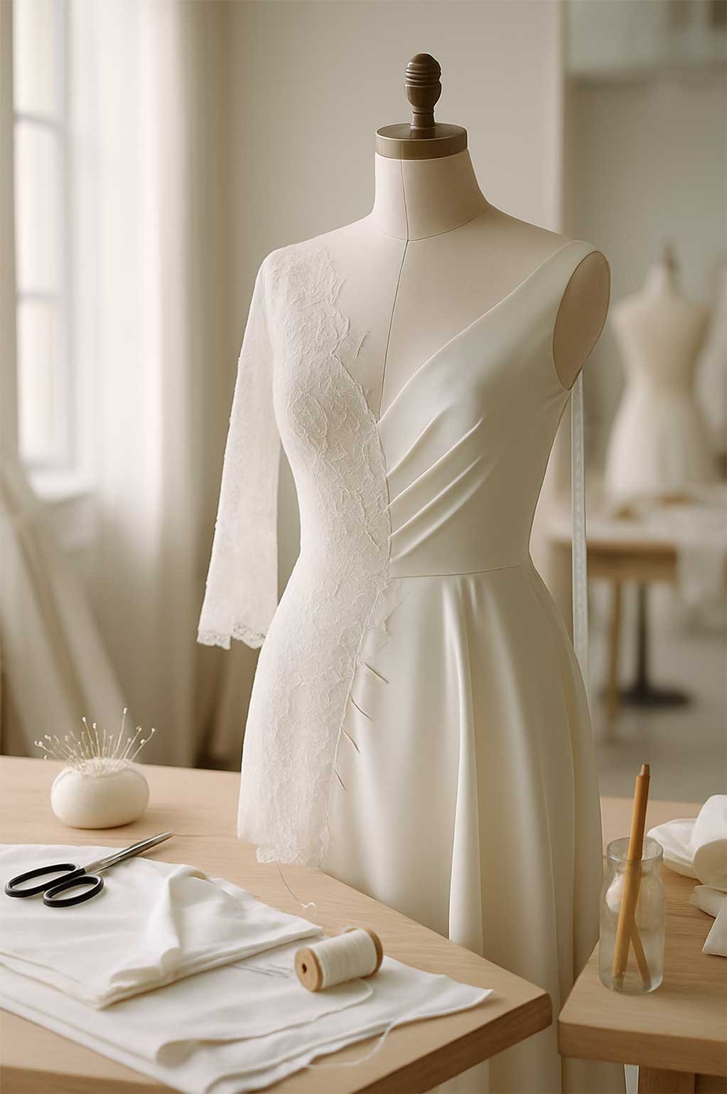dans les coulisses d’une robe de mariée sur mesure