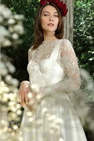 Boléro de mariée sur mesure à Paris - Alina Marti