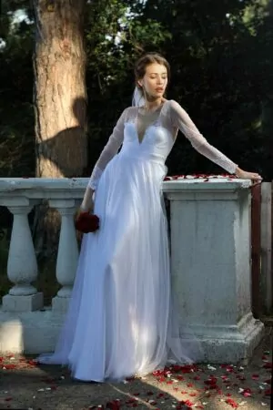Robe de mariée sur mesure à Paris - Alina Marti