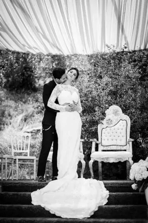 Robe de mariée sur mesure Justine par Alina Marti Paris