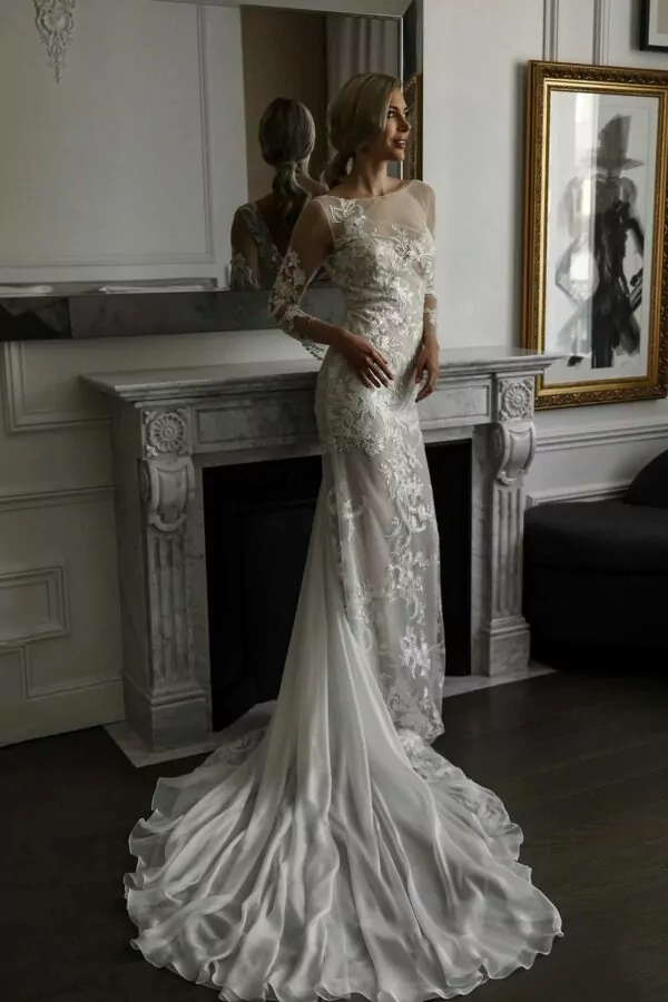 Robe de mariée sur mesure Milana par Alina Marti Paris