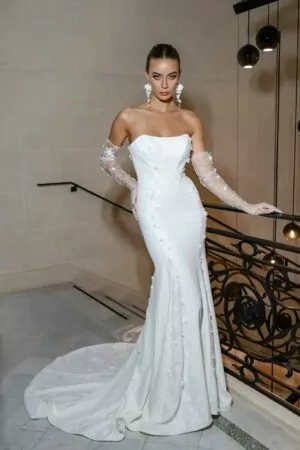 Robe de mariée sur mesure Veronica par Alina Marti Paris