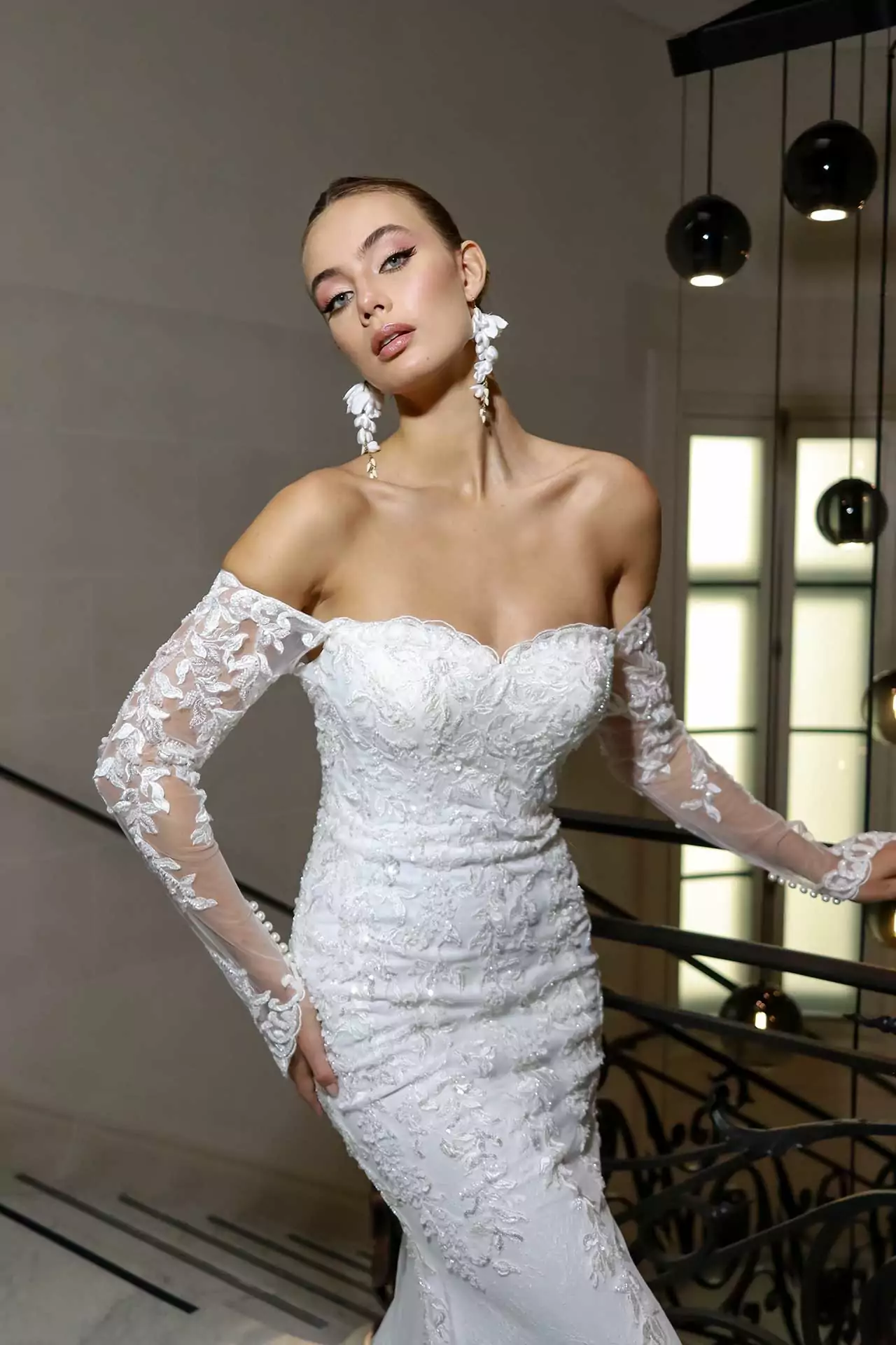 Robe de mariée sur mesure Virginie par Alina Marti Paris