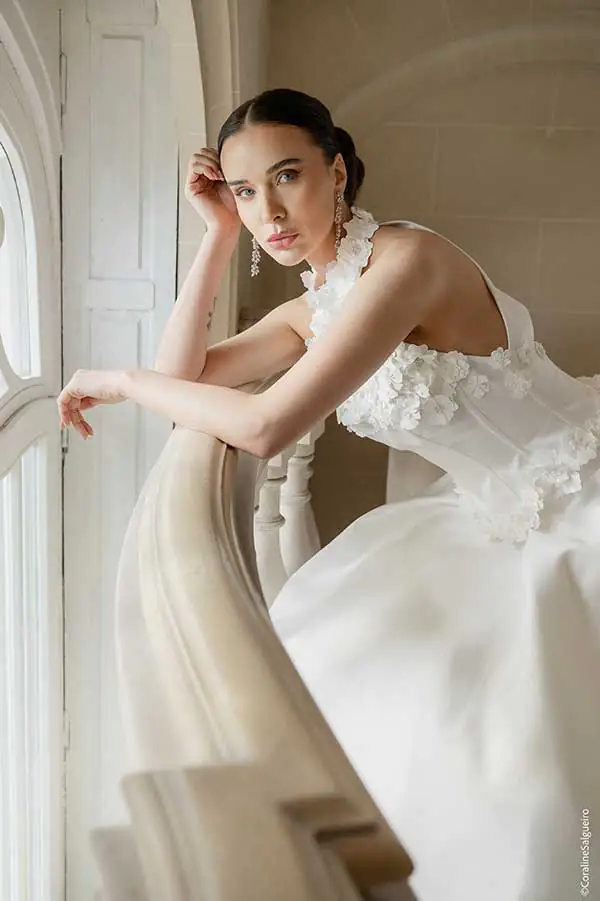 Robe mariée Claire avec Alina Marti à Paris