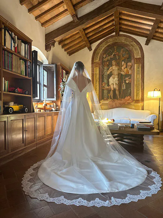 Voile de mariée à Paris par Alina Marti