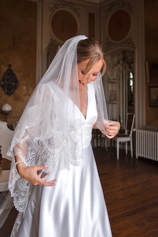 Voile de mariée à Paris par Alina Marti