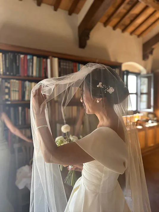 Voile de mariée à Paris par Alina Marti