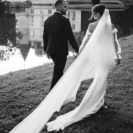 Voile de mariée à Paris par Alina Marti
